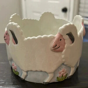 Vintage Lamb Planter
